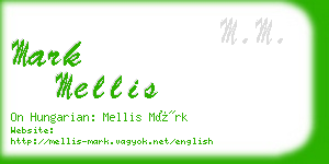 mark mellis business card